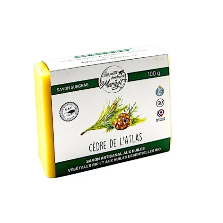 Savon surgras Cèdre de l'Atlas à la cire d'abeille