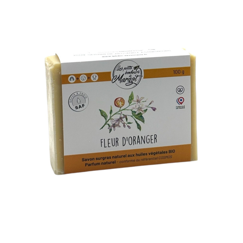 Savon surgras Fleur d'Oranger               Corps, visage et cheveux                                          3 en 1