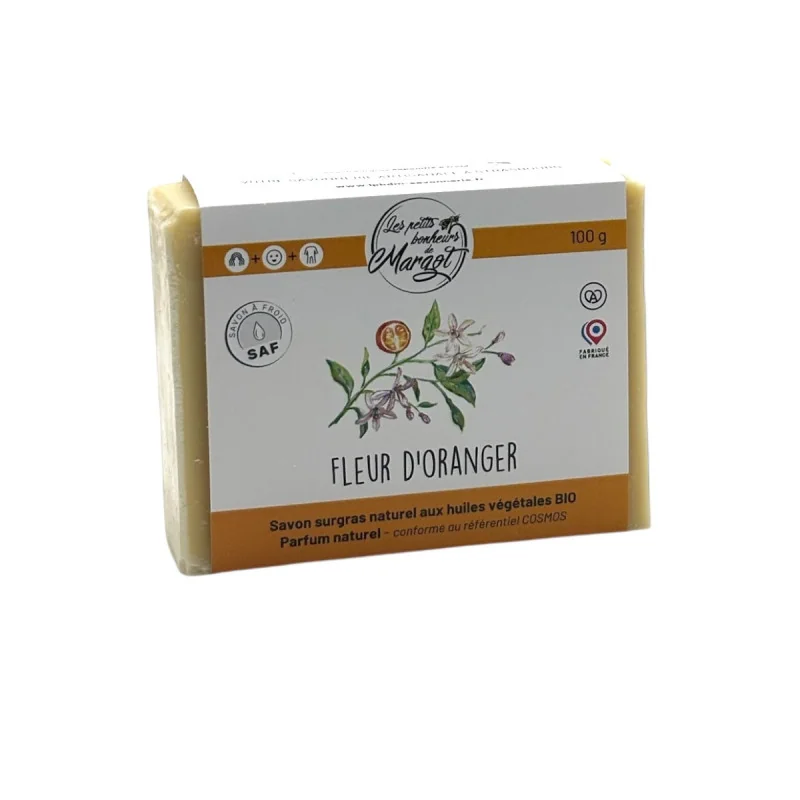 Savon surgras Fleur d'Oranger à l'huile de babassu