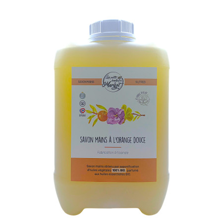 Savon mains  à l'orange douce - 5 L