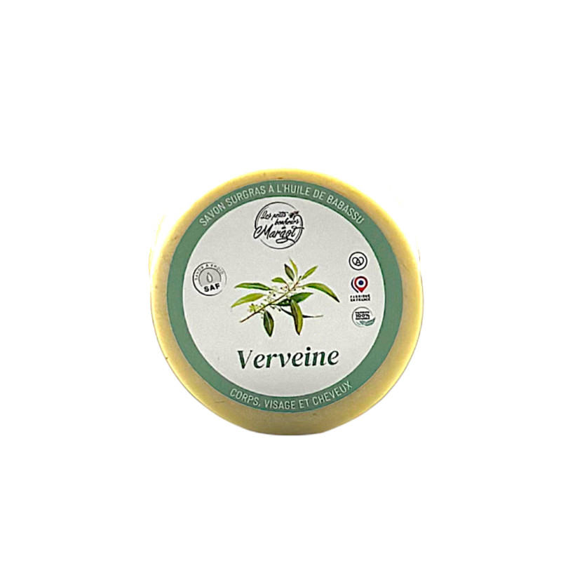 Savon surgras Verveine, à l'huile de babassu