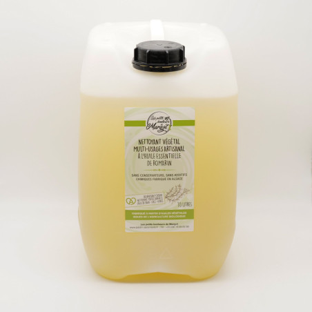 Nettoyant dégraissant concentré à l'huile essentielle de romarin, 10 L