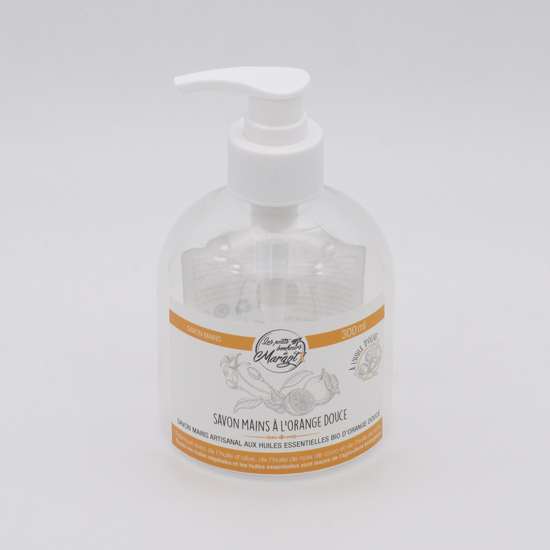 Flacon Pousse mousse 300 ml à l'orange + pompe