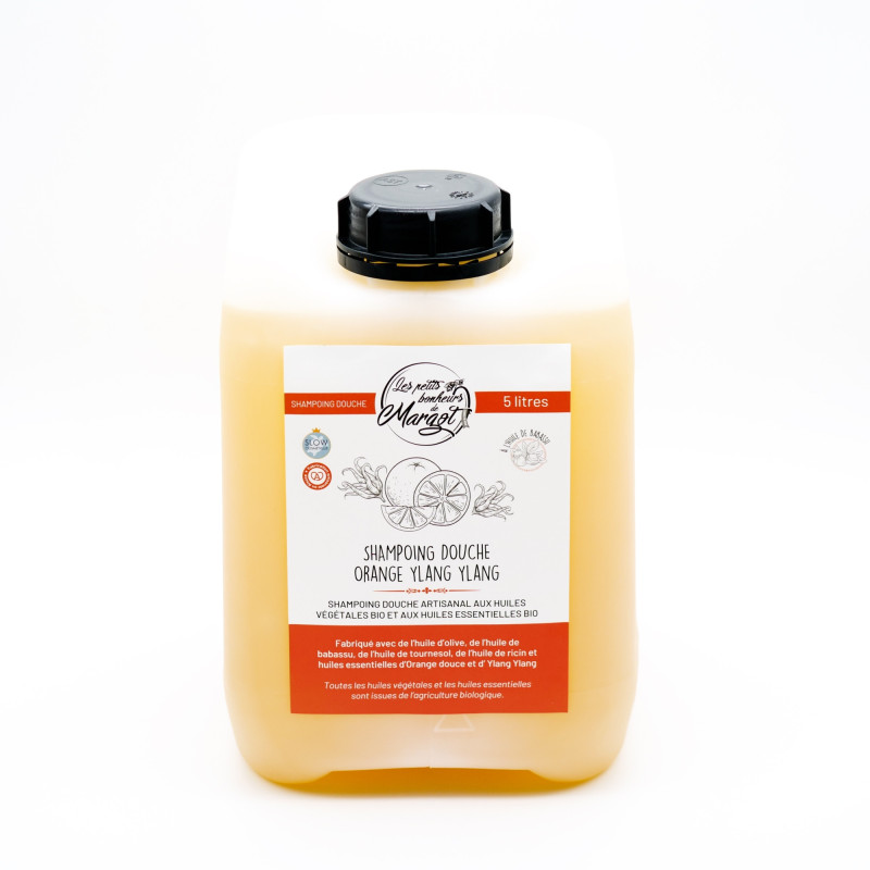 Savon liquide Orange Ylang Ylang Corps et cheveux 5 L